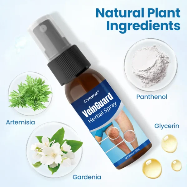 Cvreoz® VeinGuard Herbal Spray-Visible Results in 7 Days or Less