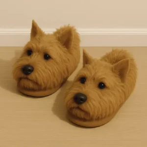Super Realistic Dog Plush Slippers — Feel Like Walking with Your Dog Every Step